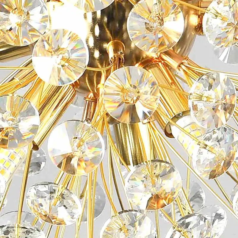 Afralia™ Crystal LED Ceiling Pendant Chandelier for Home Decoration and Lighting