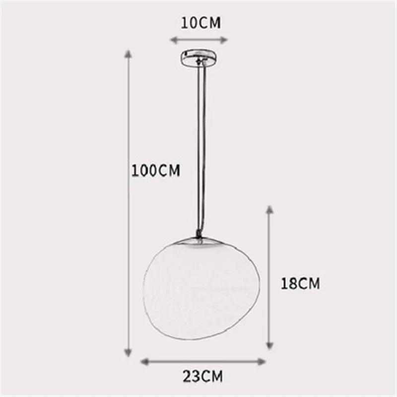 Afralia™ Gregg Glass Pendant Light, Modern LED Hanging Lamp for Dining Kitchen Loft