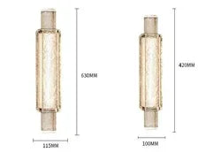 Afralia™ Crystal Glass Bubble Wall Lights - Gold Color LED Mounted Bedroom Wall Lamps