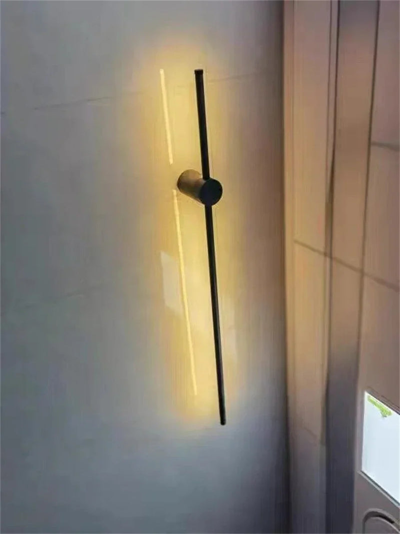 Afralia™ Geometric Lines LED Wall Lamp for Stylish Home Decor