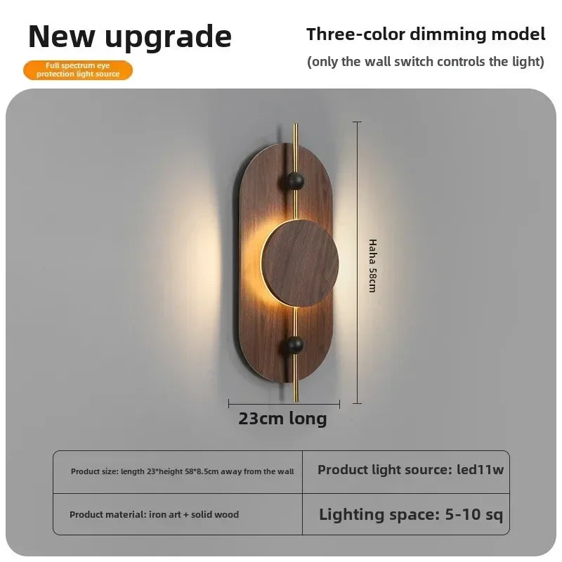 Afralia™ Nordic Minimalist Bedside Wall Lamp for Modern Living Room and Bedroom