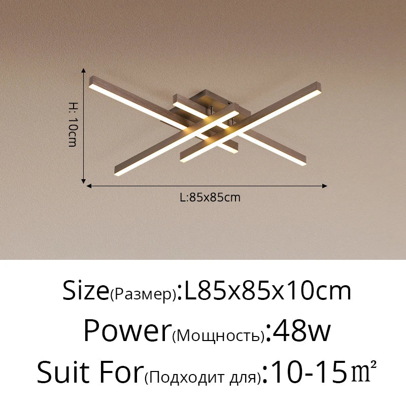 Afralia™ Gold Black Aluminum LED Chandeliers for Bedroom Dining Living Room Lighting