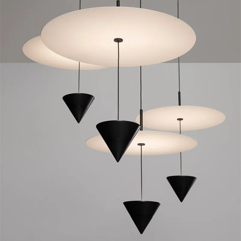 Afralia™ Nordic Taper LED Pendant Chandelier for Dining Room Kitchen Island