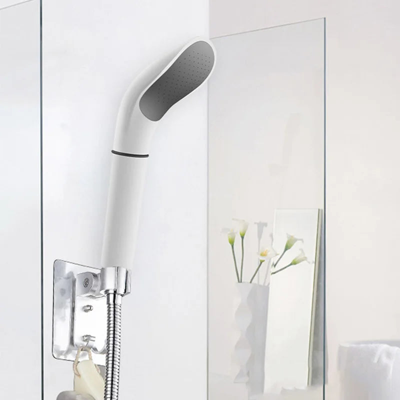 Afralia™ Elegant White ABS Handheld Shower Head for Bath Showering System