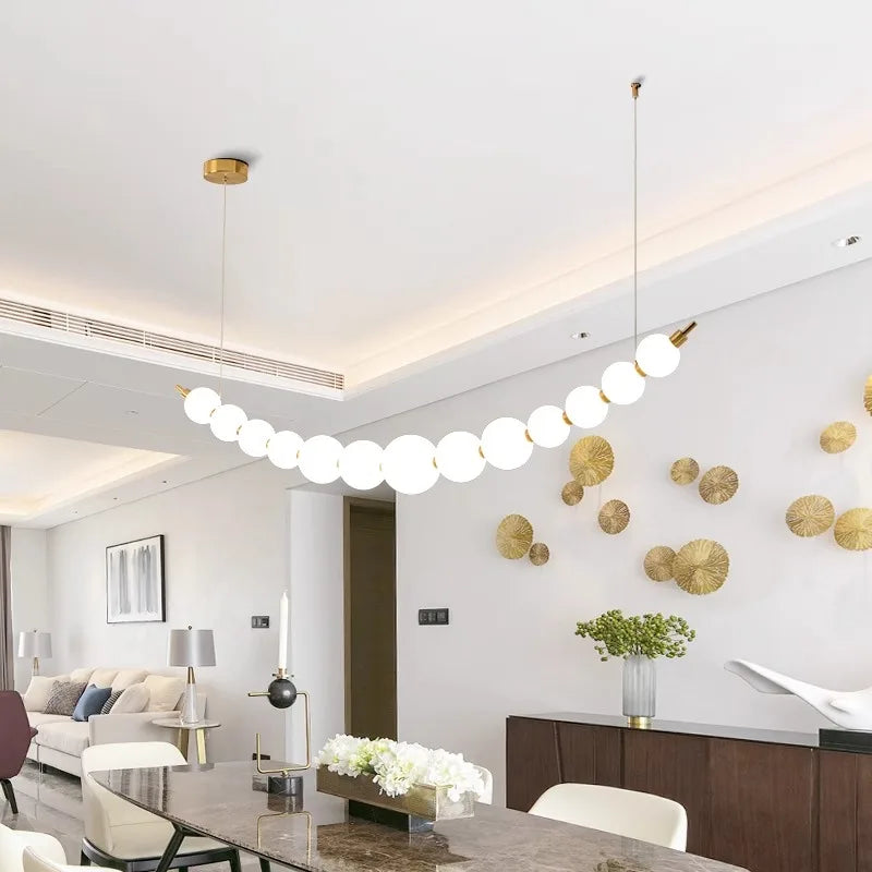 Afralia™ Modern LED Pendant Chandelier for Living and Dining Rooms