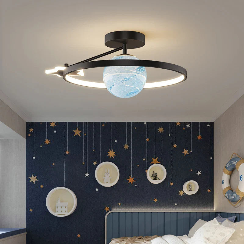 Afralia™ Blue Star LED Pendant Light for Home Decor