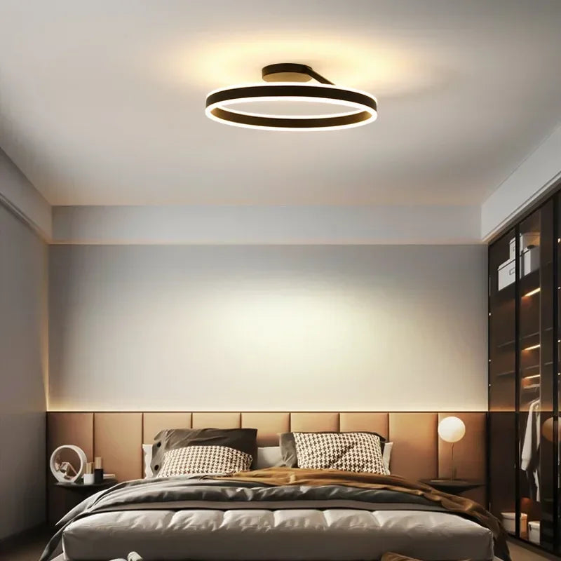 Afralia™ Scandinavia Ring Ceiling Chandelier Dimmable Pendant Light for Living Room