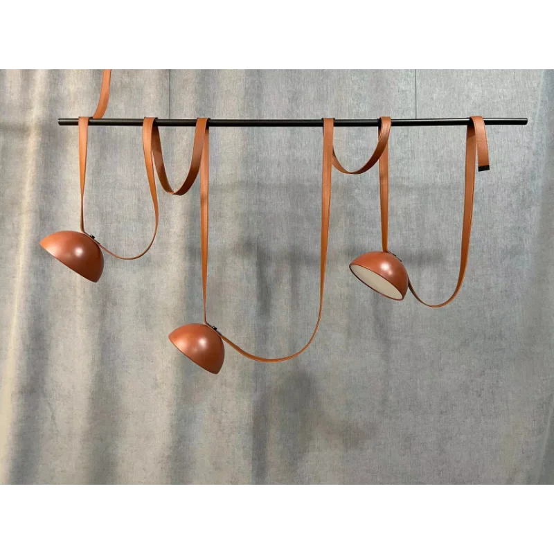 Afralia™ LED Belt Chandelier Pendant Light for Dimmable Indoor Lighting in Living Room