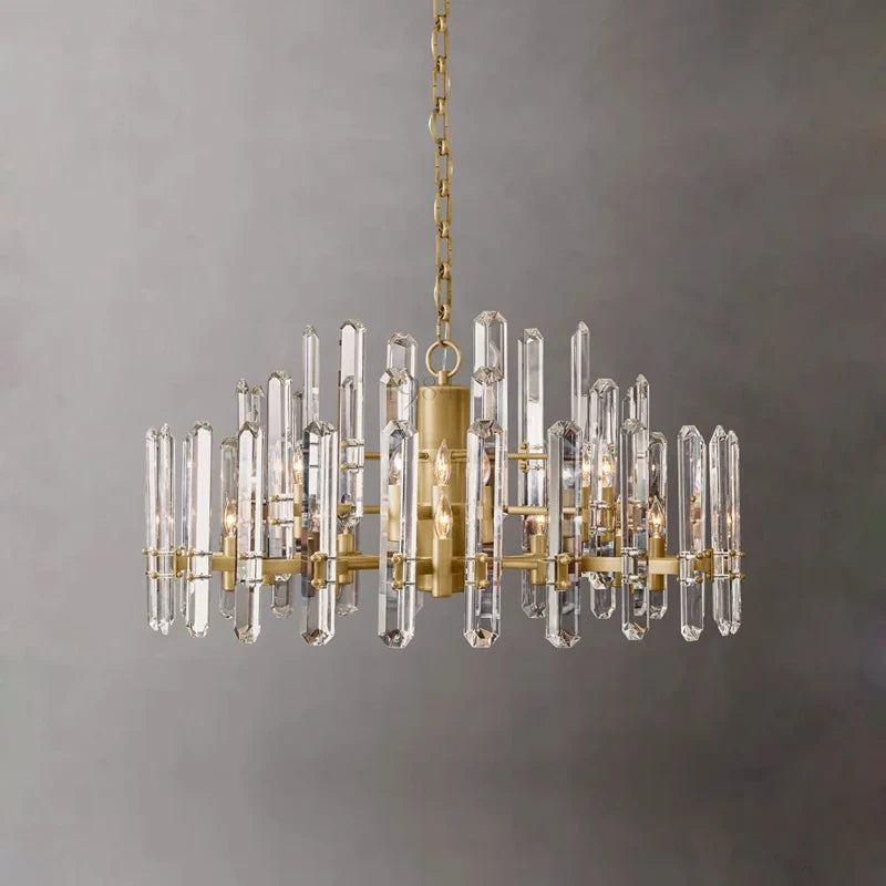 Afralia™ Crystal Chandelier Lighting for Living Room