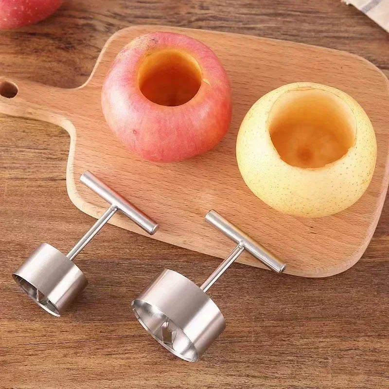 Afralia™ Stainless Steel Apple Core Cutter & Fruit Pitter for Kitchen Tools