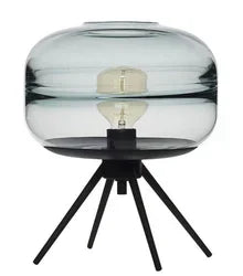 Afralia™ Glass & Metal Nordic Sofa Desk Lamp for Postmodern Bedroom & Living Room