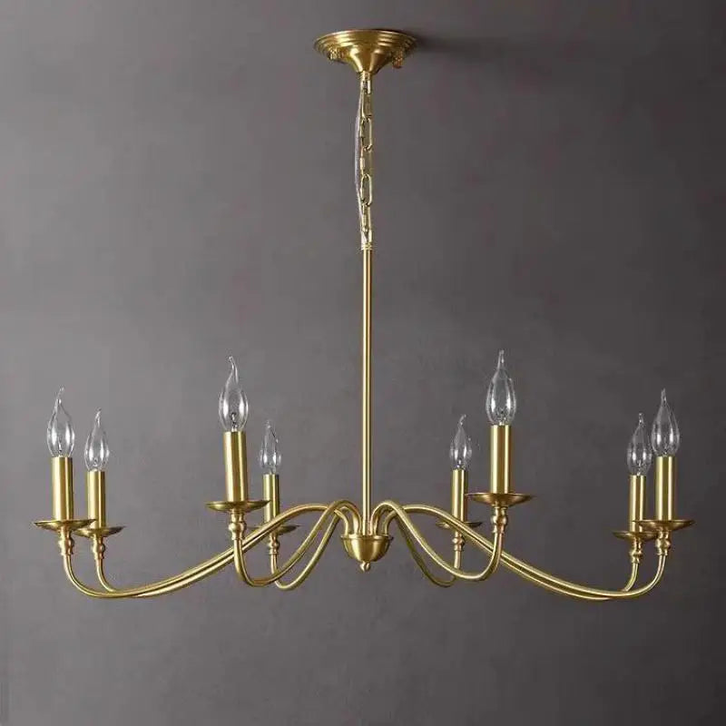 Afralia™ Modern Golden Candle Chandelier for Home Decoration Lighting