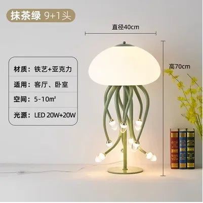 Afralia™ Kawaii LED Jellyfish Lamp Art for Bedroom Decor & Lighting