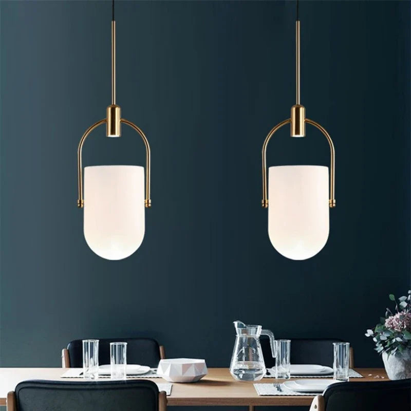 Afralia™ Nordic Cup Pendant Lamp Kitchen Island Hanging Light Fixture