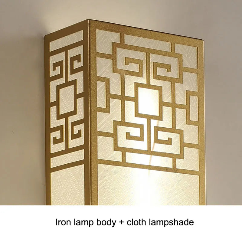 Afralia™ Zen Style Bedroom Wall Lamp Strip for Living Room Hotel Engineering