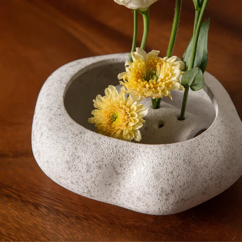Afralia™ Stoneware Flower Pot Set for Home Decoration