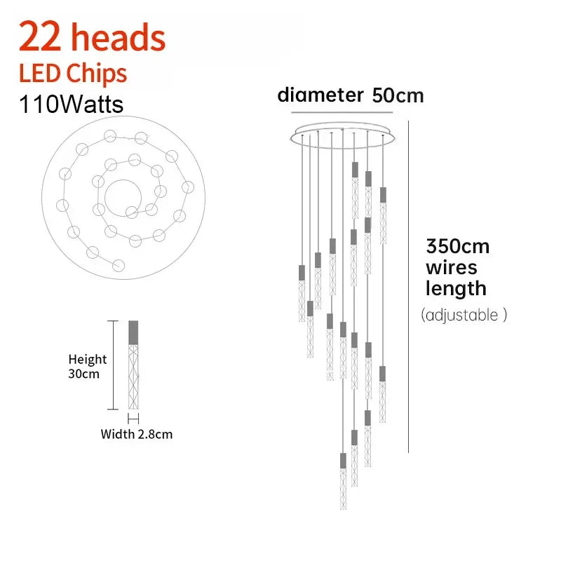 Afralia™ Crystal Gold Chrome Pendant Light for Home-Appliance Kitchen Island Decoration