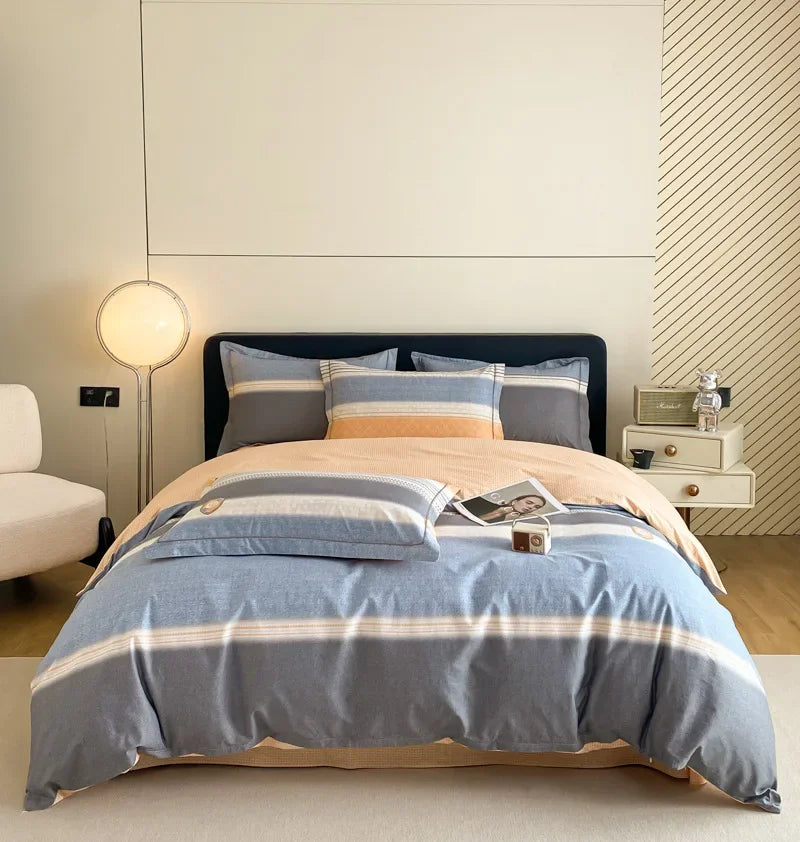 Afralia™ Pastoral Printed Cotton Bedding Sets for Comfortable Sleep