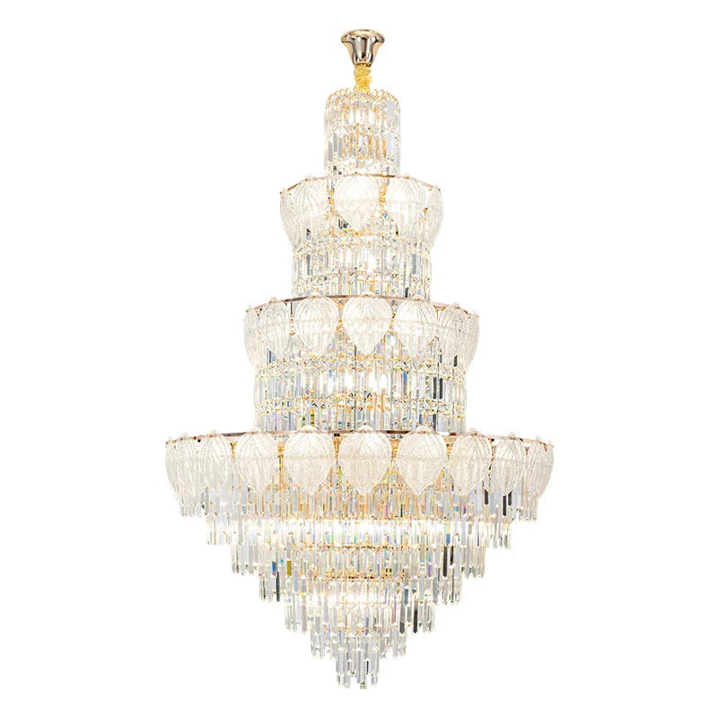 Afralia™ Crystal Duplex Villa Chandelier: Elegant Loft Apartment Light Luxury for Fashionable Living Rooms.