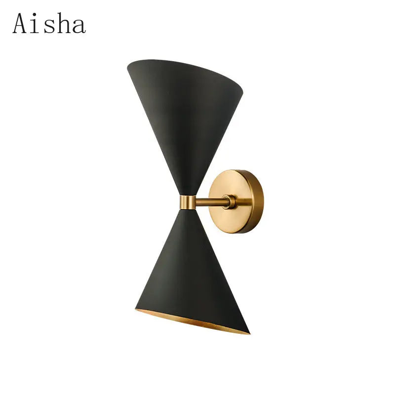 Afralia™ Black LED Wall Lamp for Modern Home Lighting