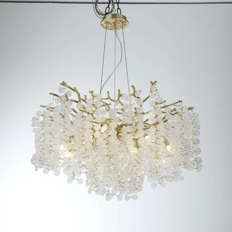 Afralia™ Crystal Pendant Chandelier: Elegant Lighting Fixture for Home, Dining Room, and Hotel