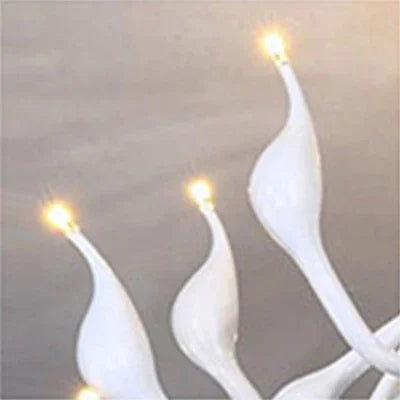 Afralia™ Iron Swan Pendant Lamp | Nordic LED Chandelier for Home Decor