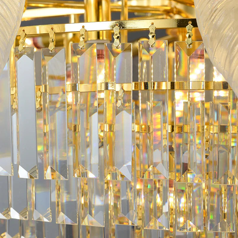 Afralia™ Luxury Spiral Staircase Chandelier for Duplex Villa Hall and Hotel Project