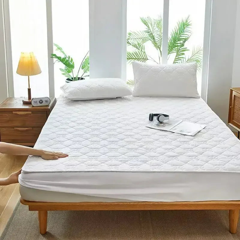 Afralia™ Waterproof Quilted Fitted Sheet Set with Deep Pockets and Silky Touch