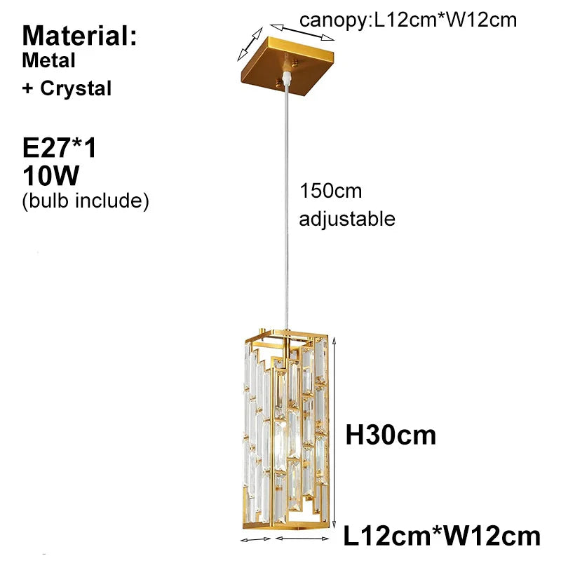 Afralia™ Gold Crystal Wall Sconce: Classic Chandelier Lighting with LED Bulbs