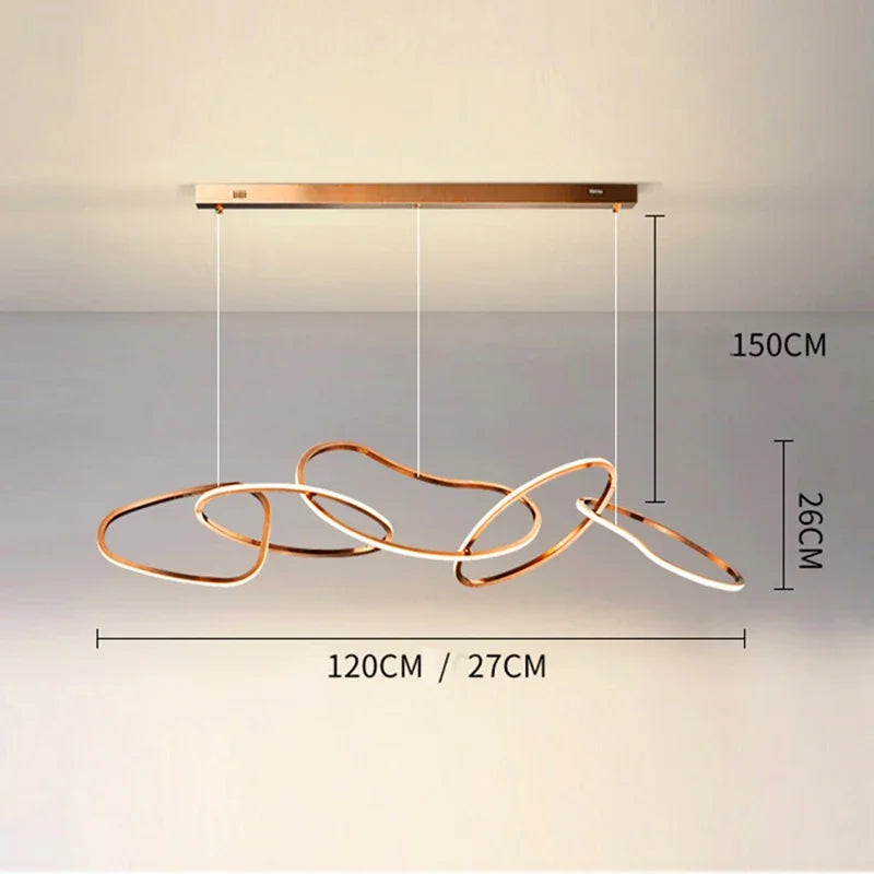 Afralia™ Modern Home Living Room Chandelier Pendant Ceiling Lamps Dining Indoor Lighting