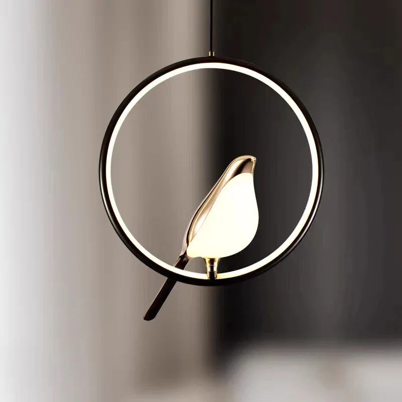 Afralia™ Nordic Magpie Bird Pendant Lights for Bedroom Dining Room Kitchen Decor
