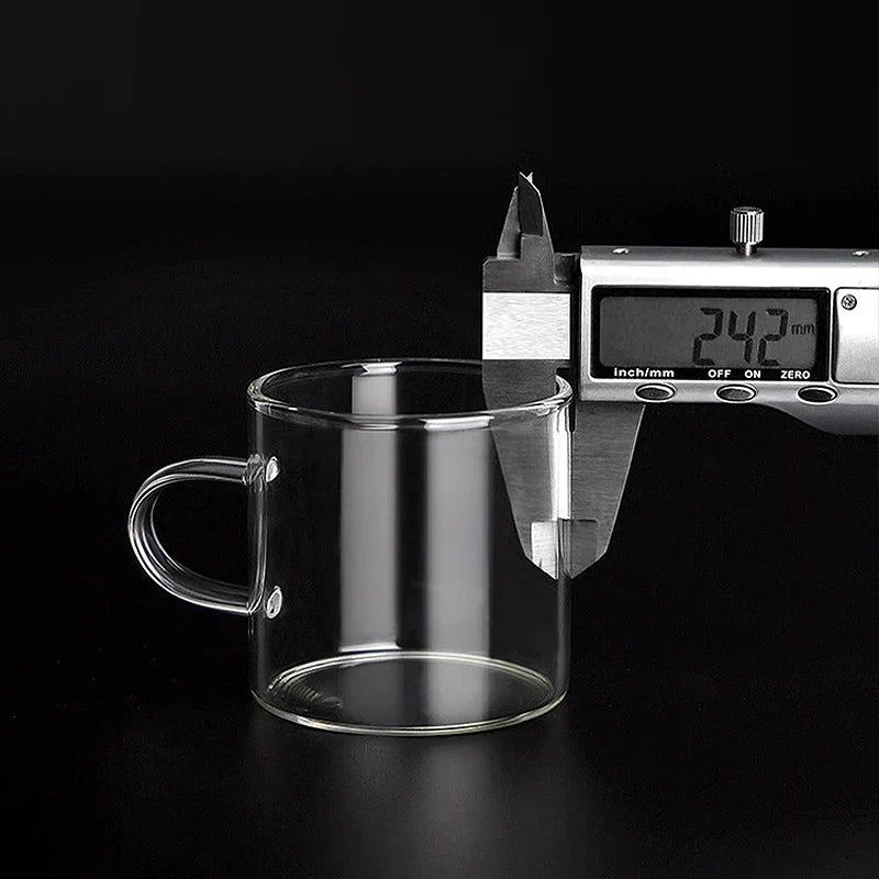 Afralia™ Glass Tea Cup Set | Thicken Heat Resistant Kung Fu Puer Tea Cups