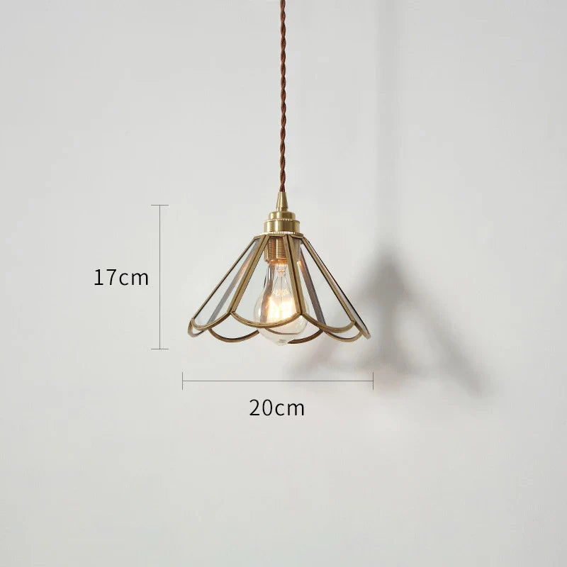 Afralia™ Glass LED Pendant Lights - Copper - Modern Design