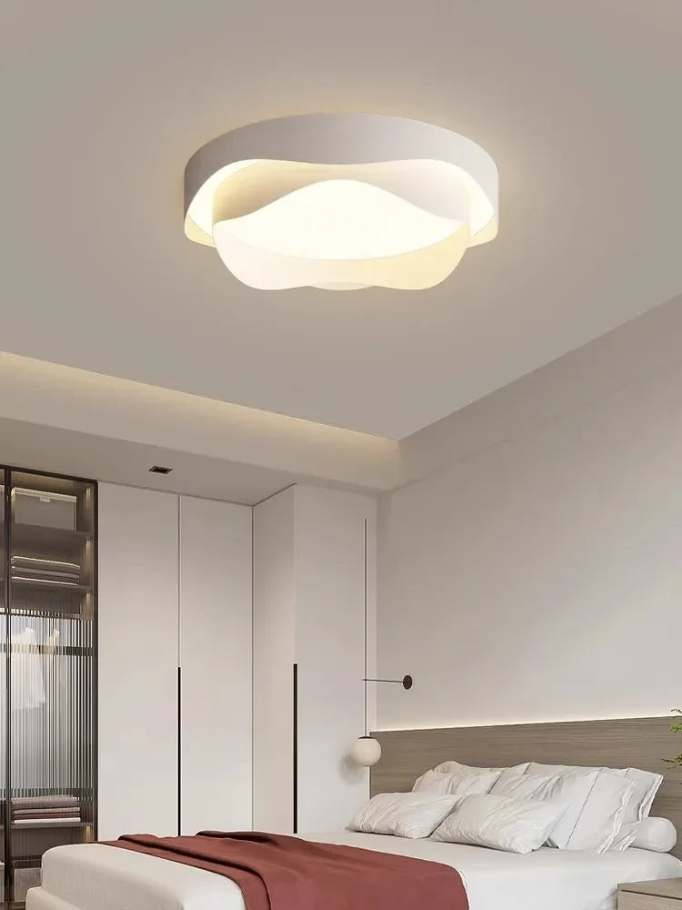 Afralia™ Nordic Flowers Art LED Ceiling Lamp for Minimalist Decor