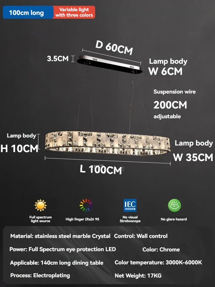 Afralia™ Black Acrylic and Crystal Chandelier for Living Room Decor