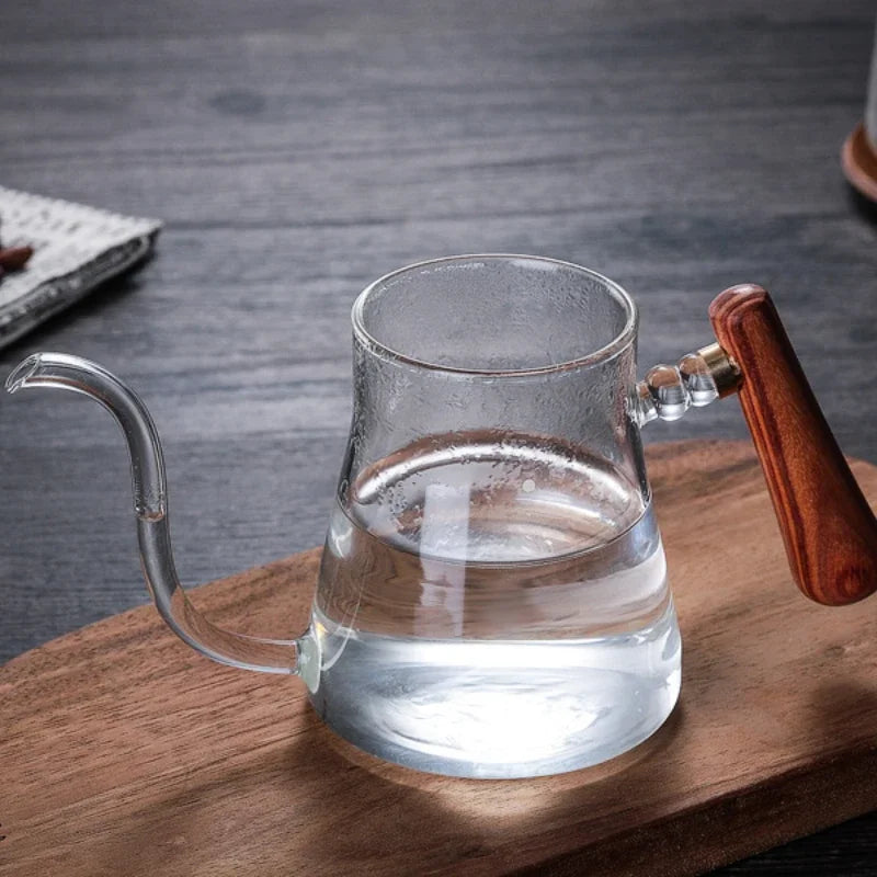 Afralia™ Glass Coffee Pot Hand Drip Kettle Accessories