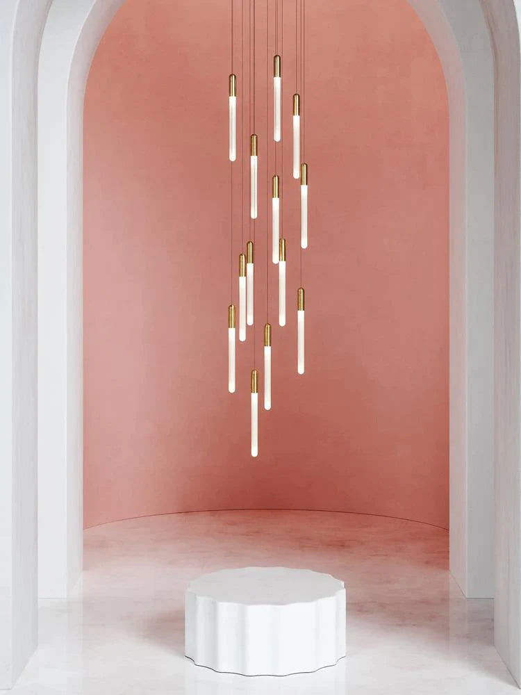 Afralia™ Nordic Chandelier Long Wire Pendant for Modern Living Room Staircase & Kitchen.