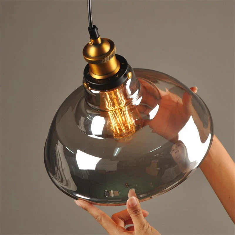 Afralia™ Nordic Glass Ball Pendant Lights for Modern Living Room LED Decor