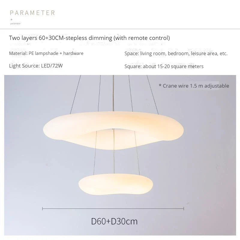 Afralia™ Modern Cloud LED Ceiling Light Chandelier for Living Room Bedroom Kids Room