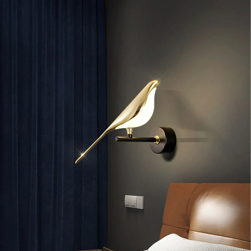 Afralia™ Magpie LED Wall Lamp | Indoor Home Lighting for Living Room Bedside Kitchen Mirror