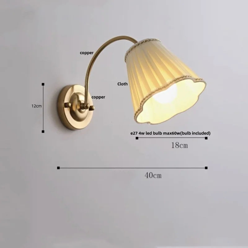 Afralia™ Wood LED Wall Sconce Pull Chain Switch Rotatable 2 Arms Stair Light