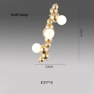 Afralia™ Silver Gold Molecule Stainless Steel LED Chandelier - 2022 Trend