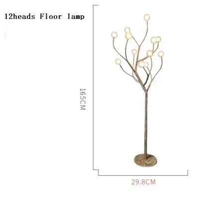 Afralia™ Tree Branch Retro LED Chandelier: Vintage Brown Art Pendant Light for Living Bedroom