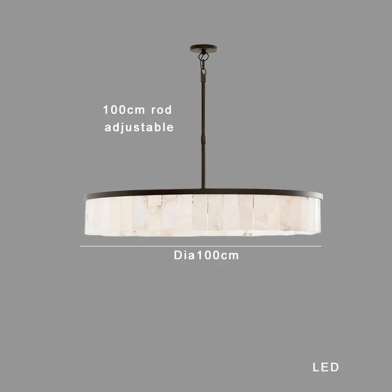 Afralia™ Luxury Marble Ceiling Pendant Light: Elegant LED Dimmable Fixture for Living Room