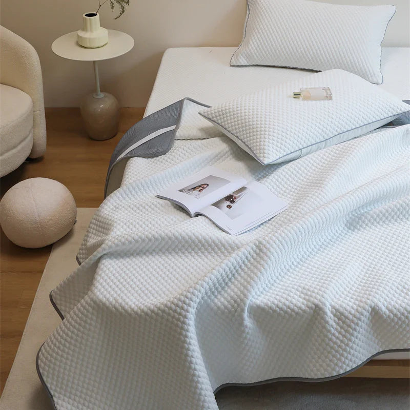 Afralia™ Ice Bean Cooling Mat & Pillowcase Set - Premium Bed Cooling Technology