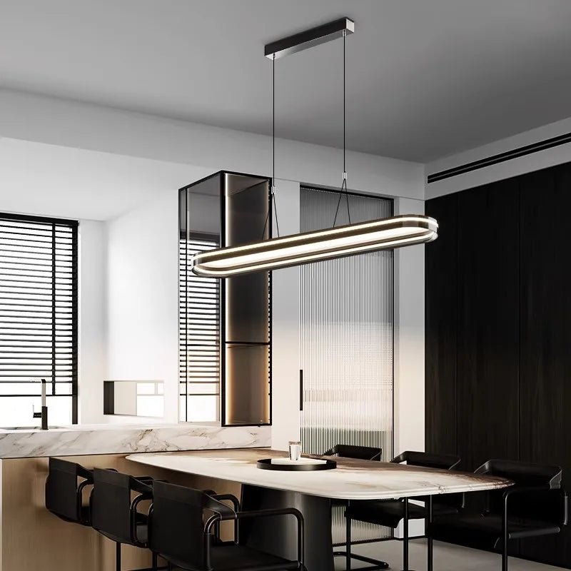 Afralia™ Modern LED Pendant Chandeliers for Living and Dining Room Decor