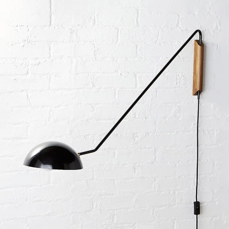 Afralia™ Long Arm Wall Lamps: Adjustable Minimalist Lighting for Home, Living Room, Bedroom, Study