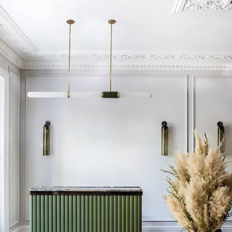 Afralia™ Tubular Glass Wall Sconce Light for Bedroom and Living Room