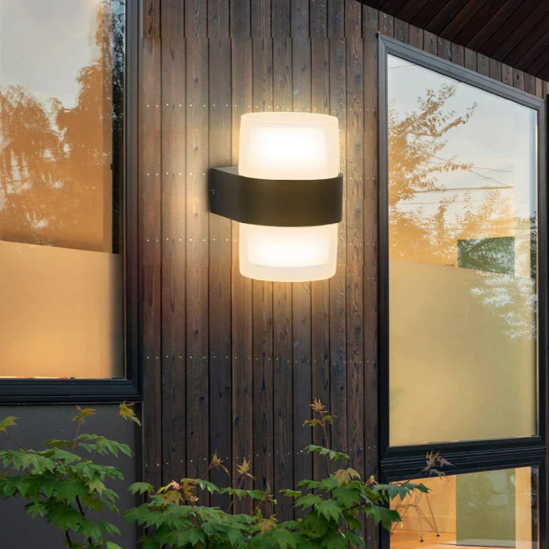 Afralia™ LED Wall Light: Garden Courtyard Bedroom Home Lamps Waterproof Outdoor Lights