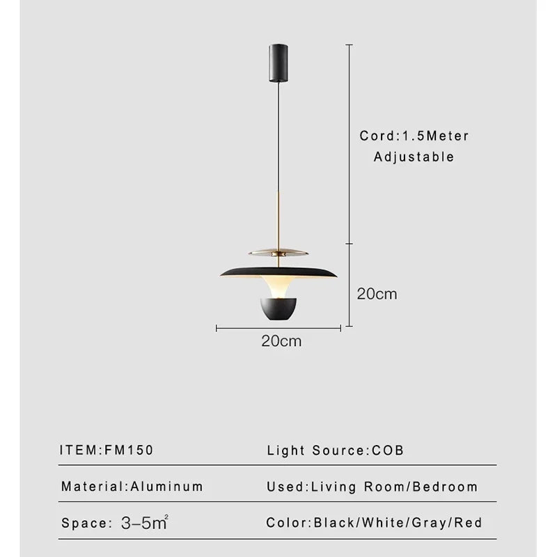 Afralia™ LED Pendant Light: Colourful Chandelier for Kitchen, Dining Room, Bedroom.